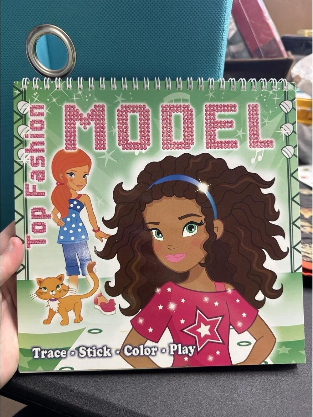 Books are Fun Top Fashion Model Trace, Stick, Color, Play Book